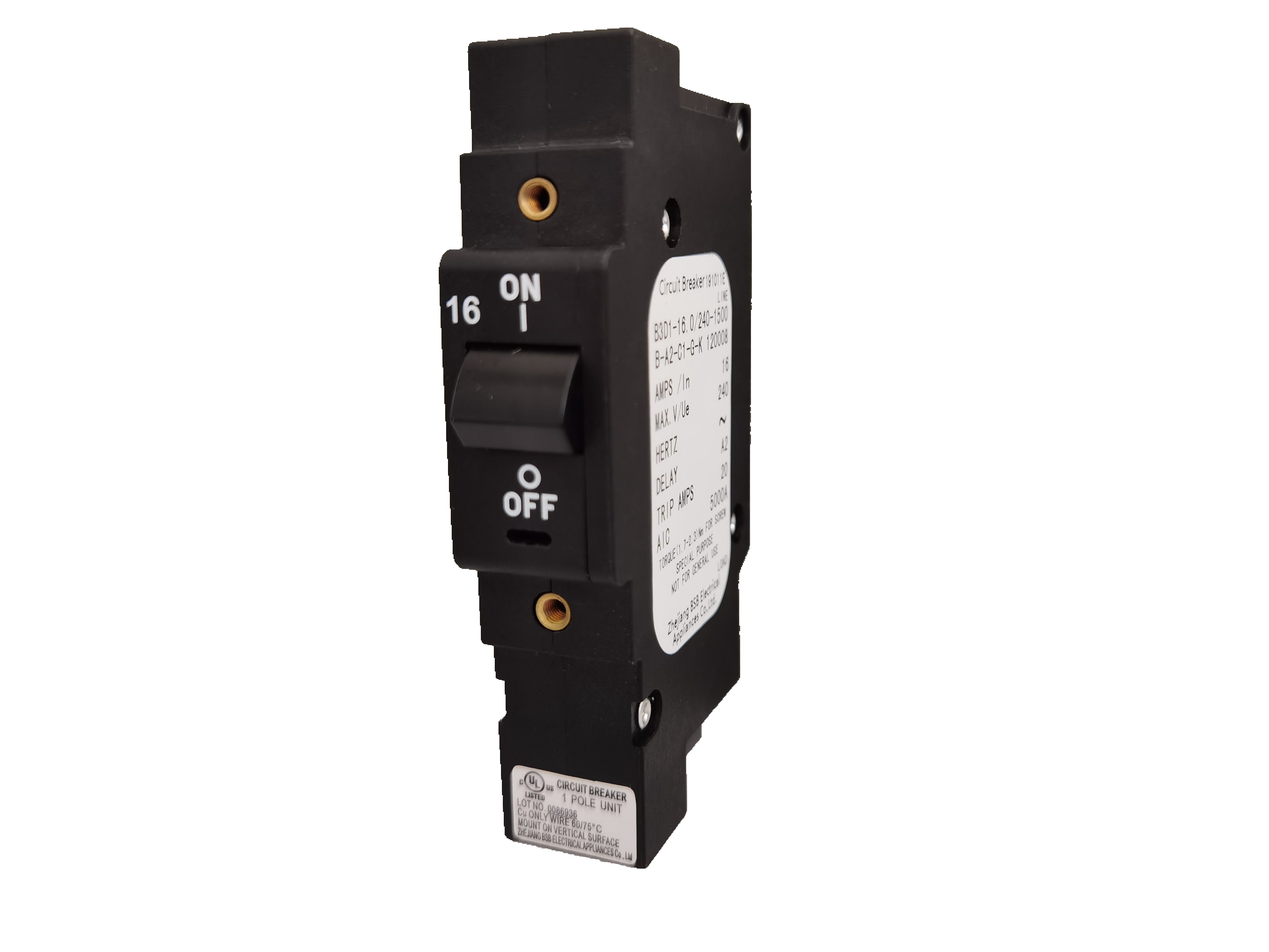 Hydraulic magnetic circuit breaker